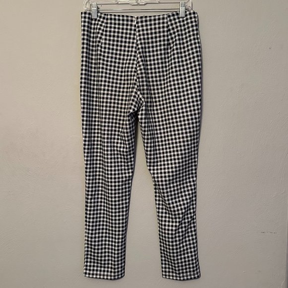 Princess Polly Women's Iggy Gingham Pants in White and Black Size 8 - Picture 10 of 16
